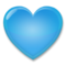 Blue Heart emoji on LG